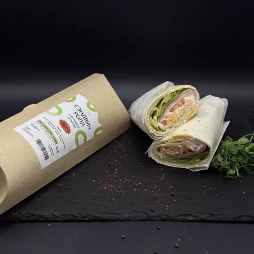 Сэндвич &mdash; ролл с ветчиной и сыром (тубус), 220гр