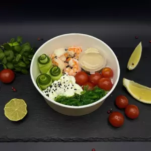 Поке-боул с креветками 250гр.