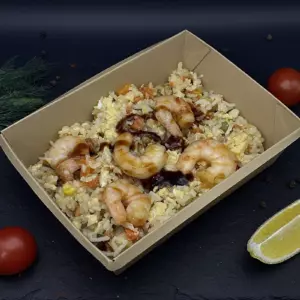 Рис Wok с креветками, 250гр