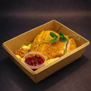 Шницель куриный с картофельным пюре 270гр
